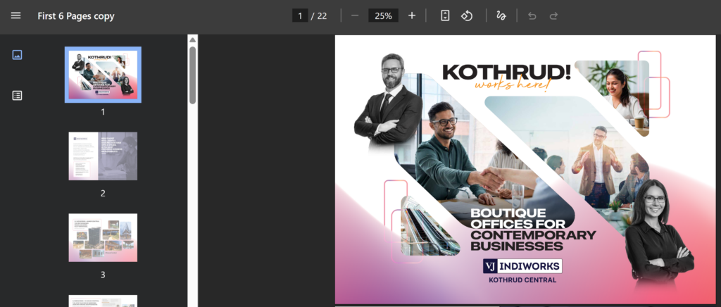 VJ Indiworks Kothrud Brouchure download